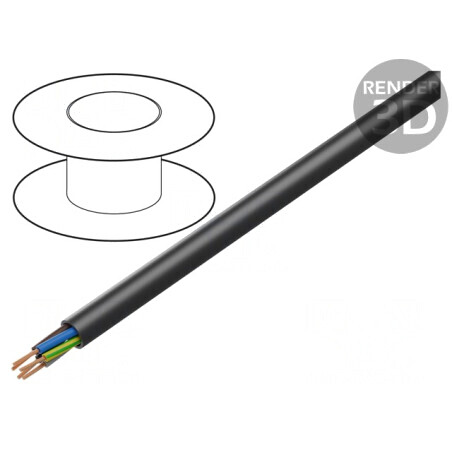 "Cablu Electric Rotund 5G4mm2 Negru 450V/750V" | Electronic-mag.ro | Componente Electronice