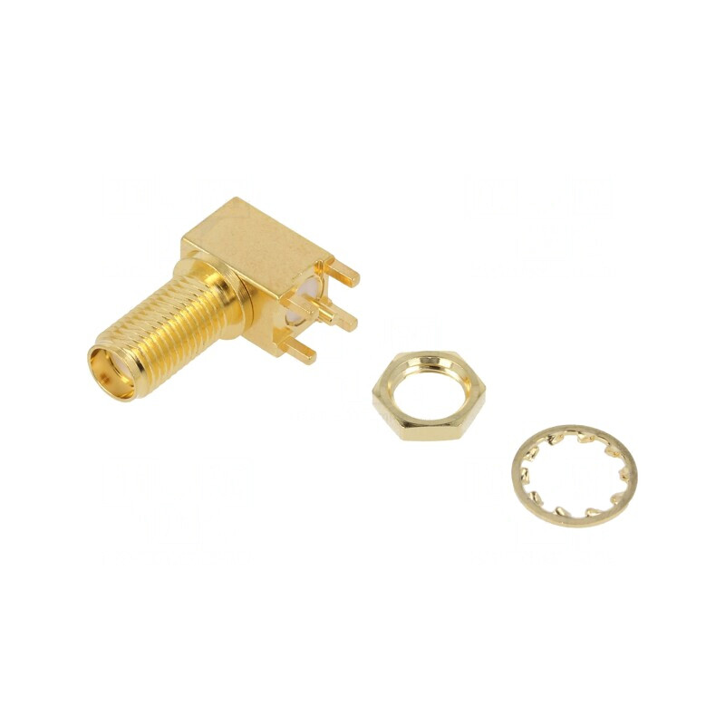 Conector SMA Jack pentru PCB | Electronic-mag.ro | Componente Electronice