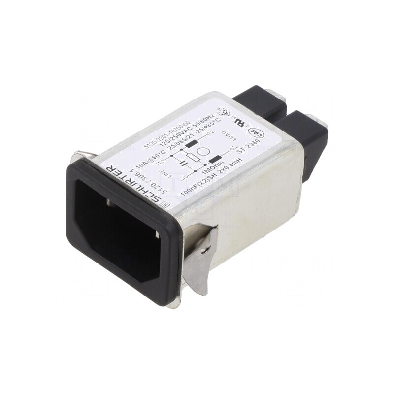 Conector Alimentare AC IEC 60320 10A 250V | Electronic-mag.ro | Componente Electronice