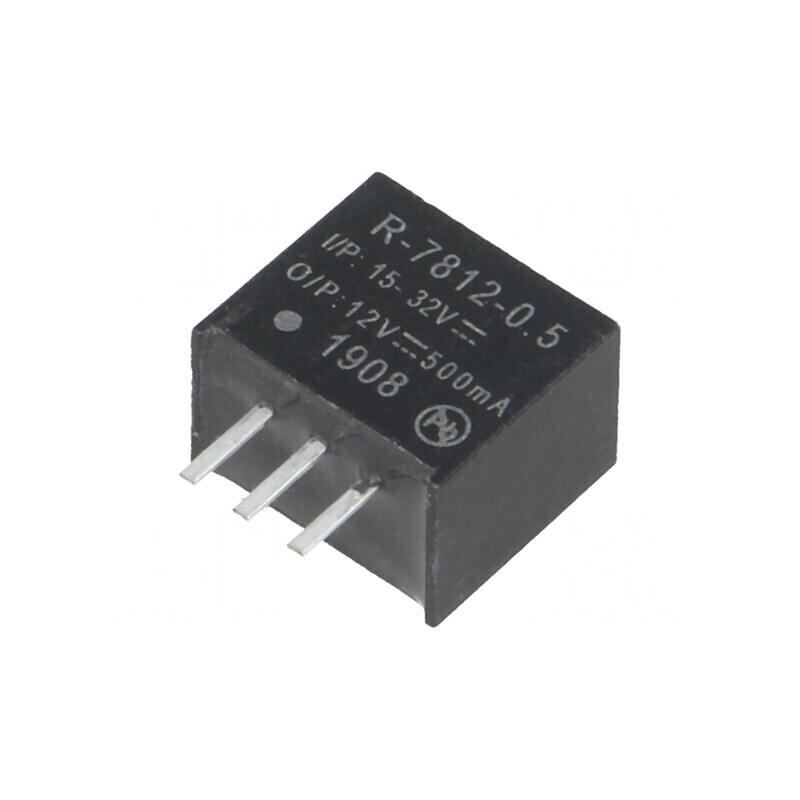 Convertor DC/DC 6W 15-32V la 12V 0.5A SIP3 | Electronic-mag.ro | Componente Electronice