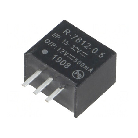 Convertor DC/DC 6W 15-32V la 12V 0.5A SIP3 | Electronic-mag.ro | Componente Electronice