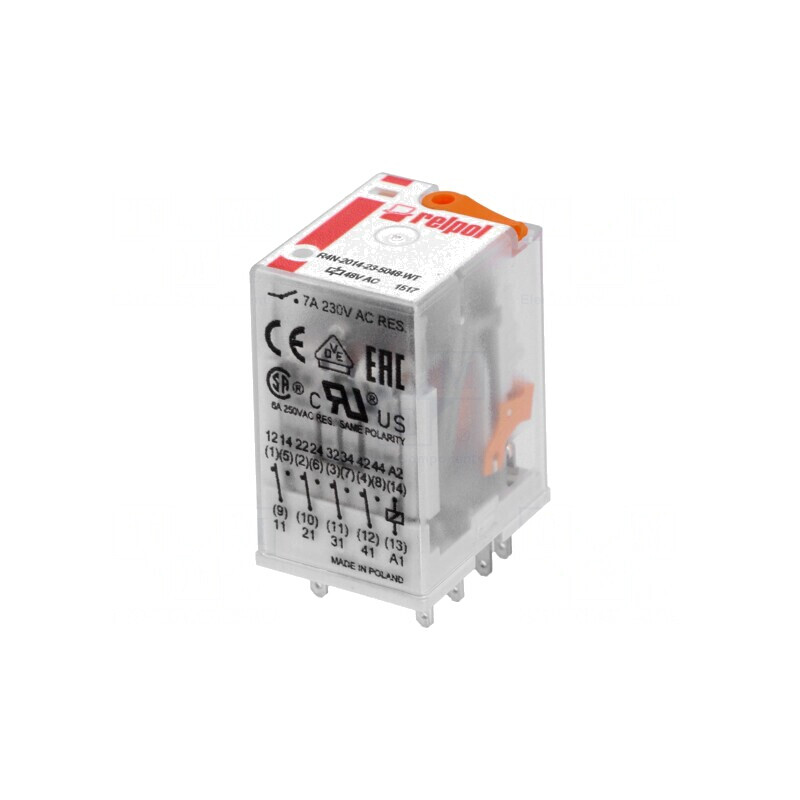 Releu Electromagnetic 4PDT 48VAC 6A | Electronic-mag.ro | Componente Electronice