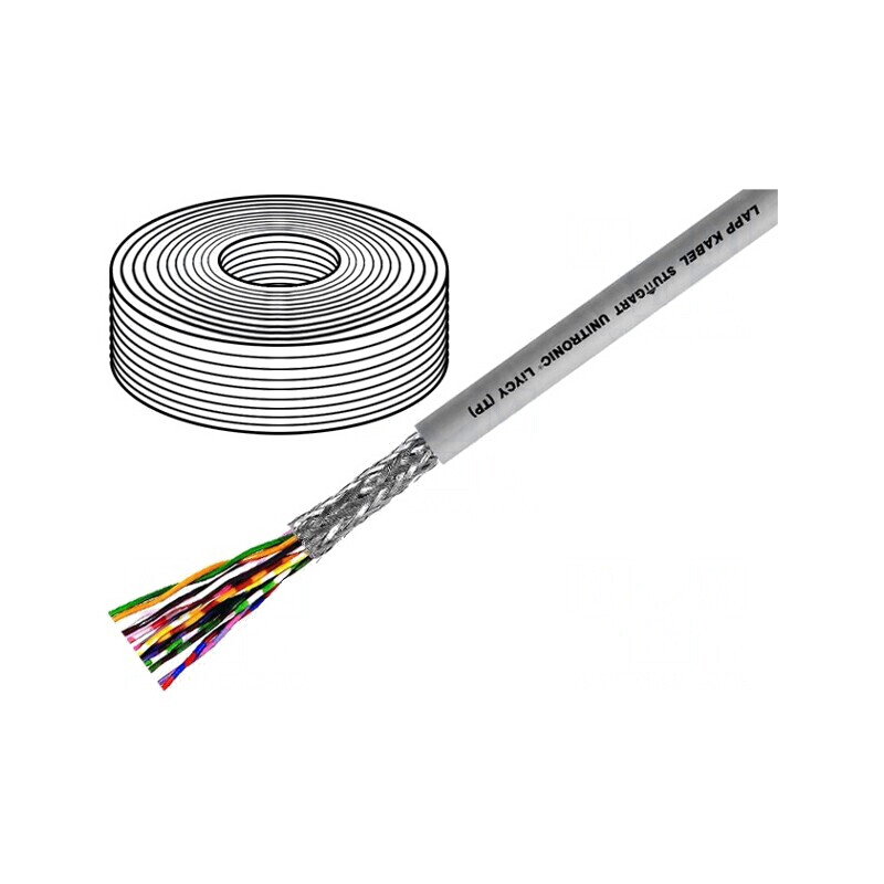Cablu UNITRONIC LiYCY TP 12x2x0.5mm2 PVC Gri 500V | Electronic-mag.ro | Componente Electronice