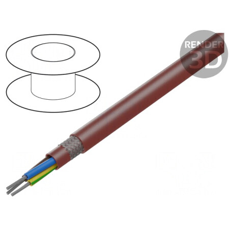 Cablu Siliconic Maro-Roșu 3G1.5mm² 60-180°C | Electronic-mag.ro | Componente Electronice