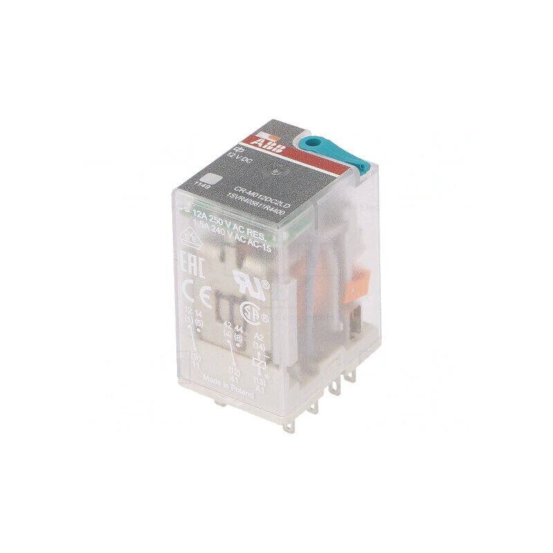 Releu Electromagnetic DPDT 12V 12A | Electronic-mag.ro | Componente Electronice
