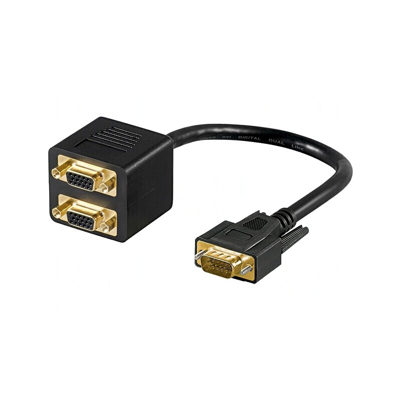 Cablu Video D-Sub 15 Pin HD 0.1m Negru | Electronic-mag.ro | Componente Electronice