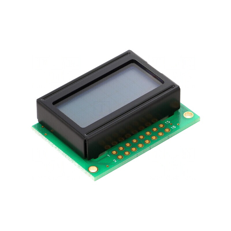 Afișaj LCD Alfanumeric 8x2 40x30,5x12,5mm LED | Electronic-mag.ro | Componente Electronice