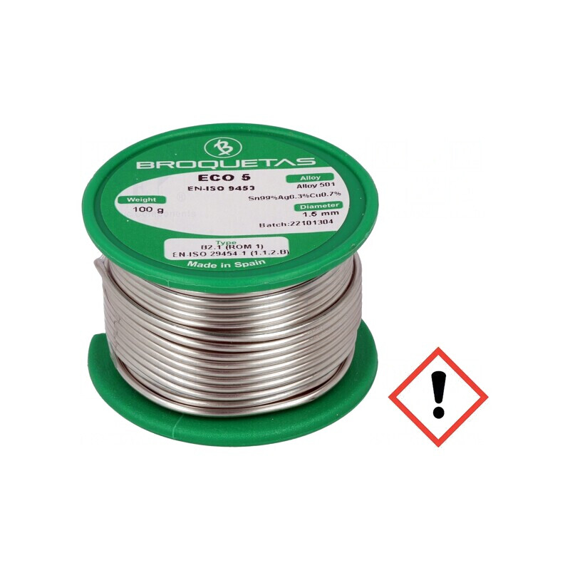 Sârmă de lipit fără plumb 1,5mm 0,1kg | Electronic-mag.ro | Componente Electronice