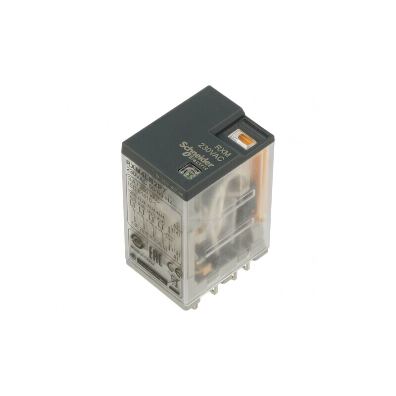 Releu Electromagnetic 4PDT 230VAC 3A | Electronic-mag.ro | Componente Electronice