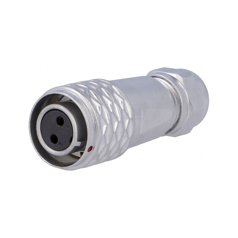 Mufă SF12 Mamă 2 PIN IP67 4-6.5mm 13A 250V | Electronic-mag.ro | Componente Electronice