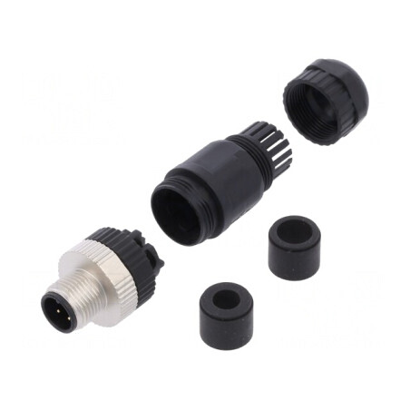 Mufă M12 4-PIN CANopen pe cablu IP67 | Electronic-mag.ro | Componente Electronice