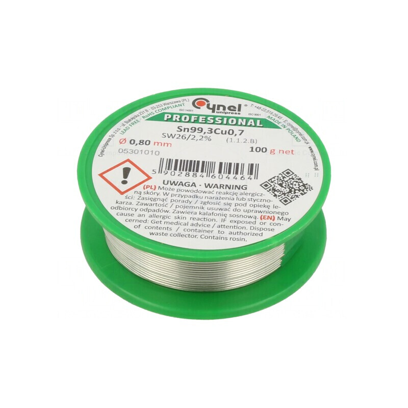Sârmă de Lipit Fără Plumb 0,8mm 100g | Electronic-mag.ro | Componente Electronice Sârmă de Lipit Fără Plumb 0,8mm 100g | Electronic-mag.ro | Componente Electronice