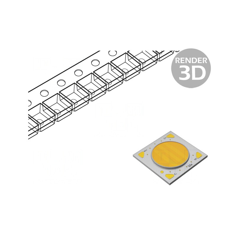 LED COB Bicolor Alb Cald/Alb Rece 500mA 18W | Electronic-mag.ro | Componente Electronice