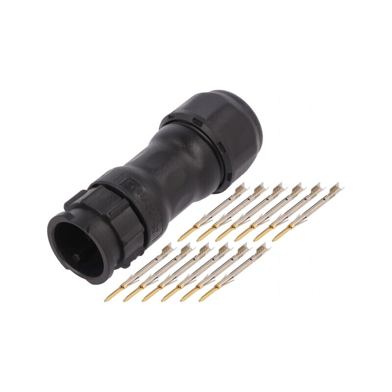 Conector circular tată crimpat 12 pini 22-20AWG X-Lok | Electronic-mag.ro | Componente Electronice