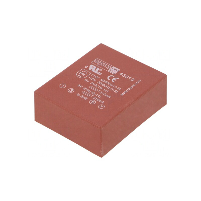 Transformator încapsulat 4VA 115/230V 6V 333mA | Electronic-mag.ro | Componente Electronice