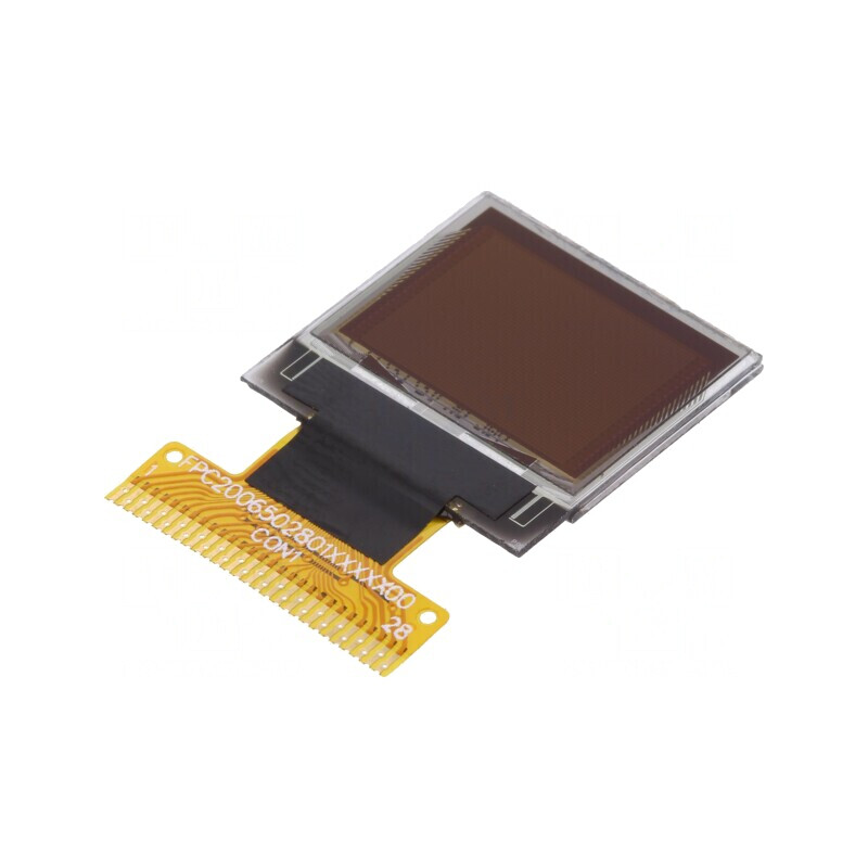 Display OLED Grafic 0.66 inch 64x48 Galben | Electronic-mag.ro | Componente Electronice