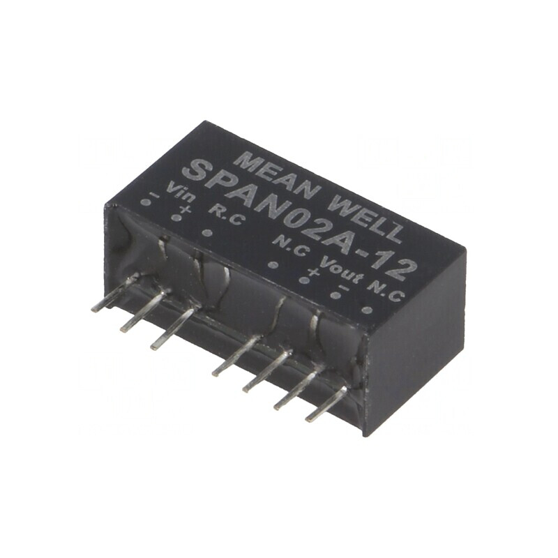 Convertor DC/DC 2W 9-18V la 12V 167mA SIP8 | Electronic-mag.ro | Componente Electronice