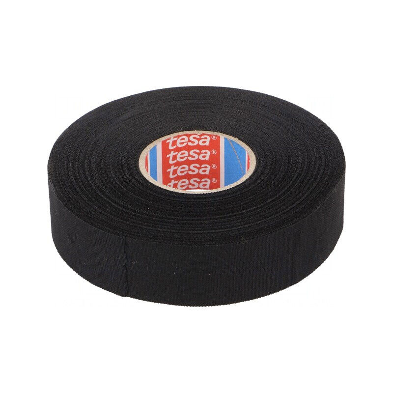 Bandă Textilă Neagră Automotive 25mm x 25m | Electronic-mag.ro | Componente Electronice