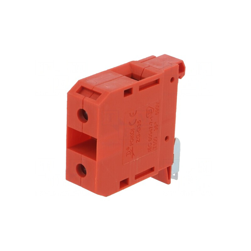 Terminal de Îmbinare 4-35mm² Roșu pentru Șine TS35 | Electronic-mag.ro | Componente Electronice