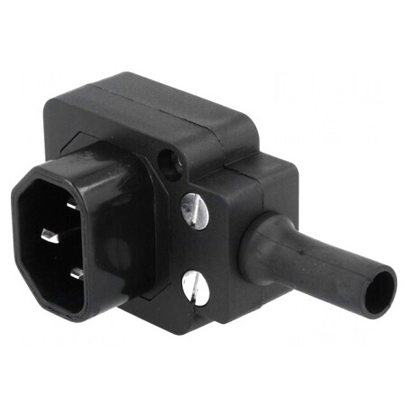Conector Alimentare AC Mufă Tată 10A 250V IEC 60320 | Electronic-mag.ro | Componente Electronice