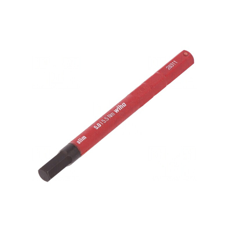Tijă imbus izolată HEX 5mm 75mm | Electronic-mag.ro | Componente Electronice