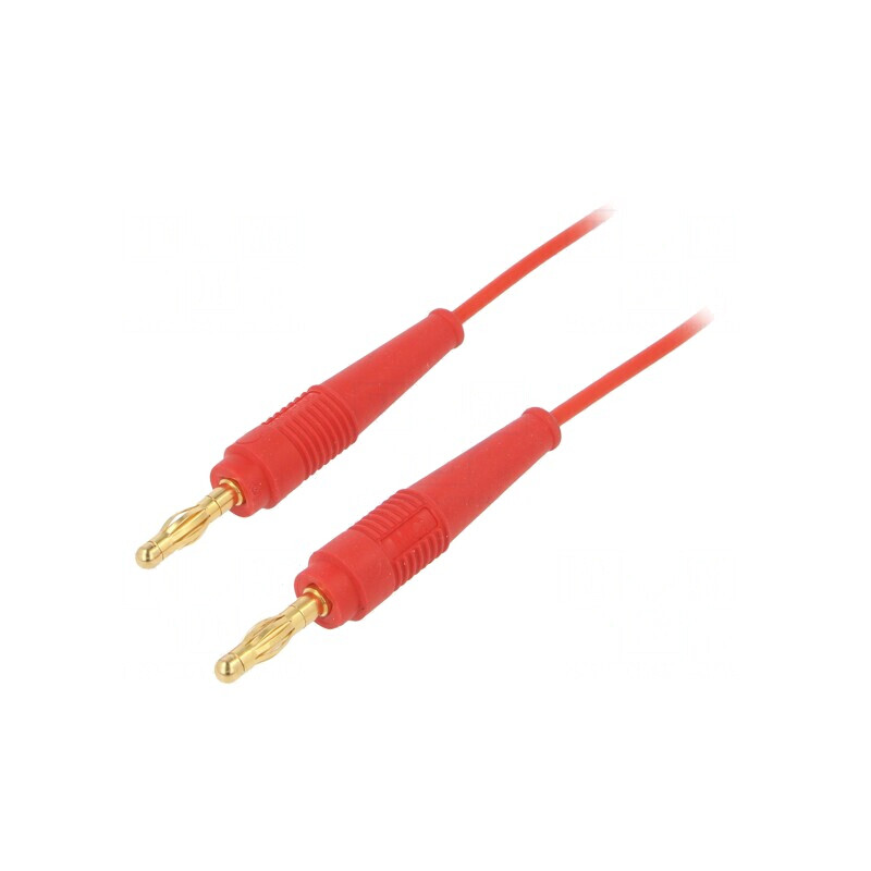 Cablu de Măsurare 1,5m Roșu 60VDC 30VAC 19A | Electronic-mag.ro | Componente Electronice