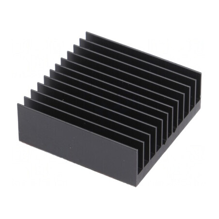 Radiator cu aripioare BGA negru 40mm x 40mm | Electronic-mag.ro | Componente Electronice