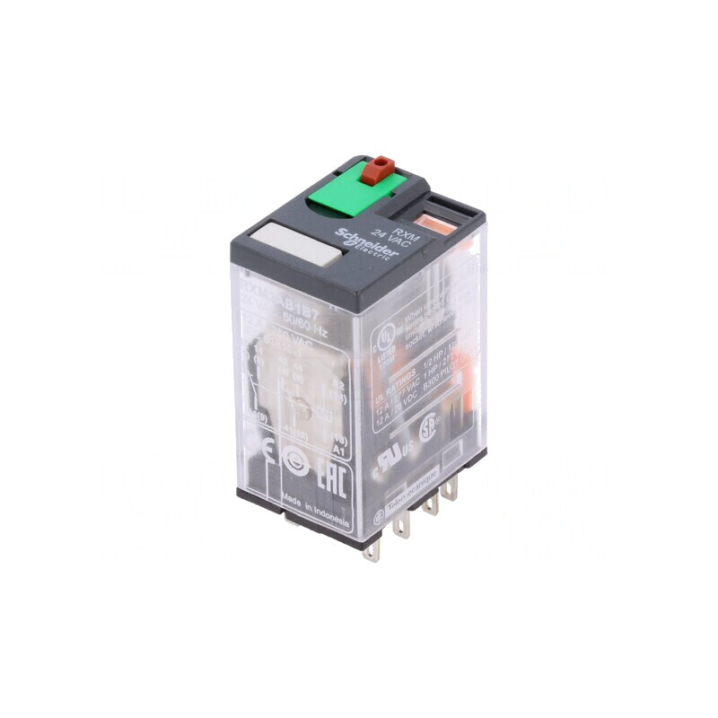Releu Electromagnetic DPDT 24VAC 12A | Electronic-mag.ro | Componente Electronice