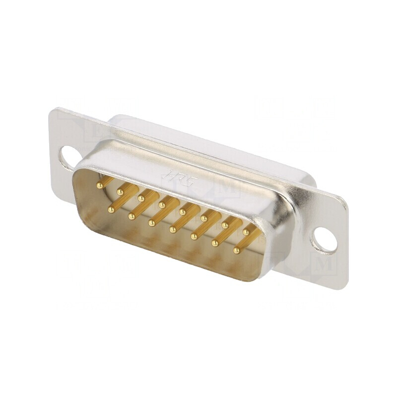 Mufă D-Sub 15 PIN Tată Aurită 5A pentru Lipire | Electronic-mag.ro | Componente Electronice