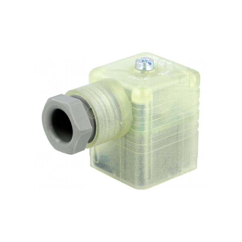 Conector Mamă cu Valvă 18mm PIN 3 Unghi 90° | Electronic-mag.ro | Componente Electronice