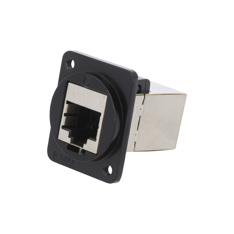 Adaptor FT Cat 5e Ecranat 8p8c Metal 19x24mm | Electronic-mag.ro | Componente Electronice