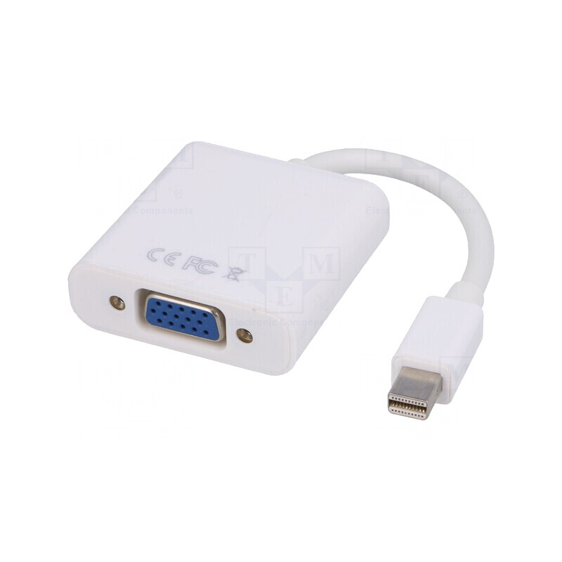 Adaptor Mini DisplayPort la D-Sub 15pin HD, 0,15m | Electronic-mag.ro | Componente Electronice