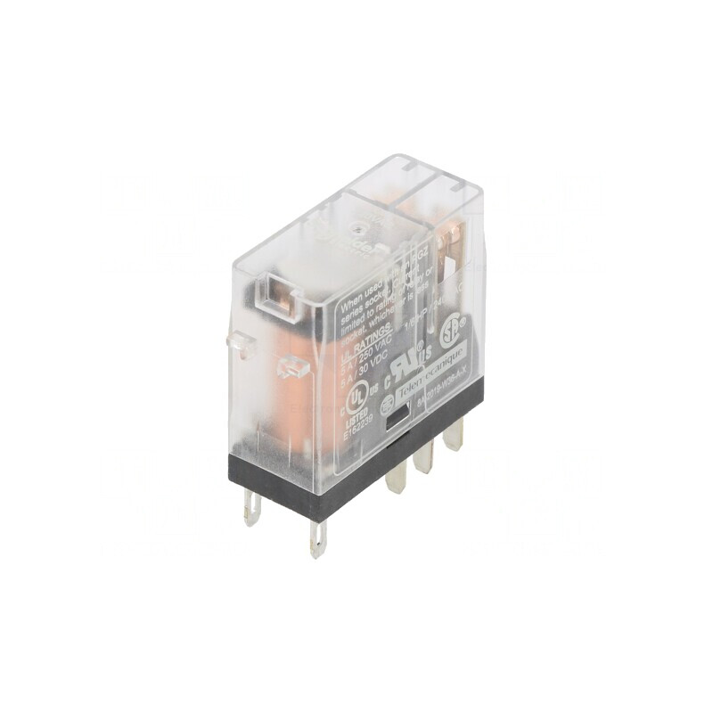 Releu Electromagnetic 220VAC 5A DPDT cu Soclu | Electronic-mag.ro | Componente Electronice