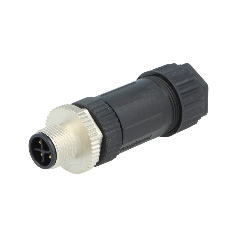 Mufă M12 4-PIN pe Cablu cu Şurub | Electronic-mag.ro | Componente Electronice