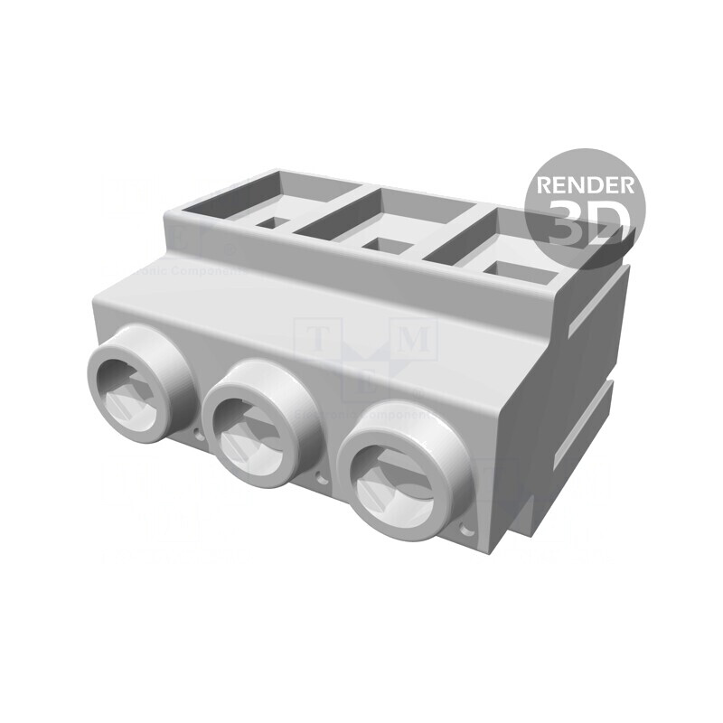 Regletă Conexiuni PCB Unghi 90° 3 Piste 10,16mm | Electronic-mag.ro | Componente Electronice