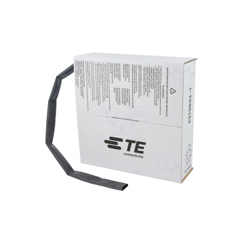 Manson termocontractabil 12mm 5m negru fără adeziv | Electronic-mag.ro | Componente Electronice
