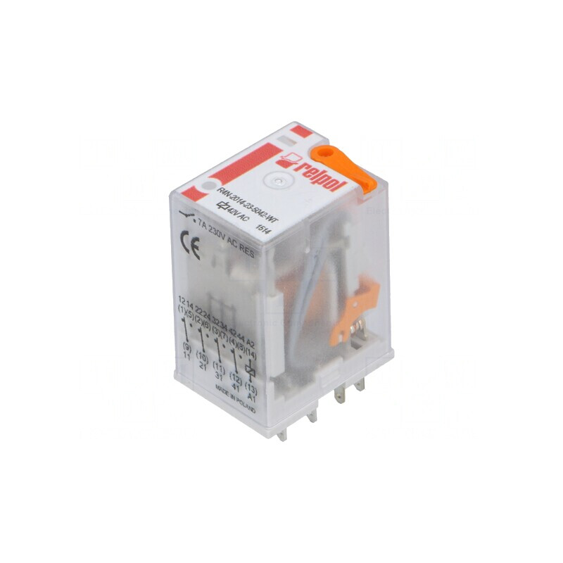 Releu Electromagnetic 4PDT 42VAC 6A | Electronic-mag.ro | Componente Electronice