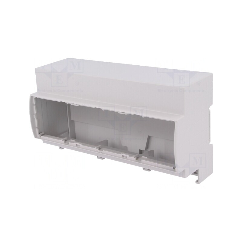 Carcasă pentru Șină DIN Gri 91x160.2x62mm 9 Module | Electronic-mag.ro | Componente Electronice