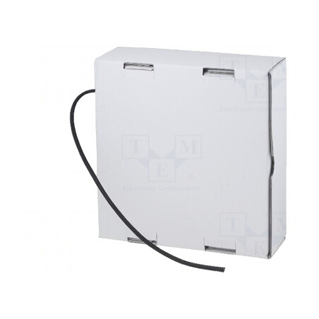 Tresa poliester neagră 7,5-12mm 15m | Electronic-mag.ro | Componente Electronice