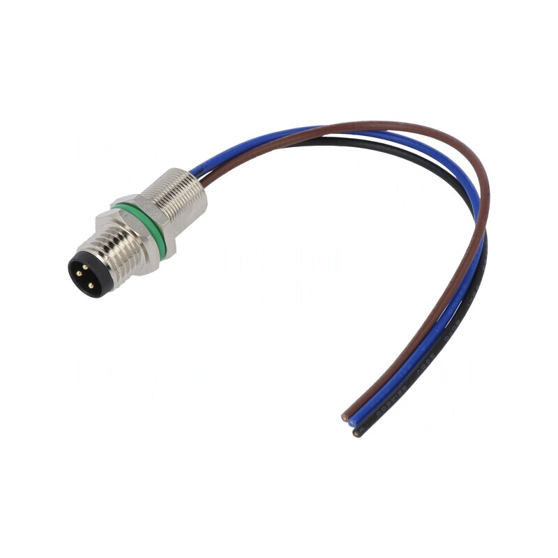 Conector M8 Tată 3 Pin Montare Panou 3A | Electronic-mag.ro | Componente Electronice