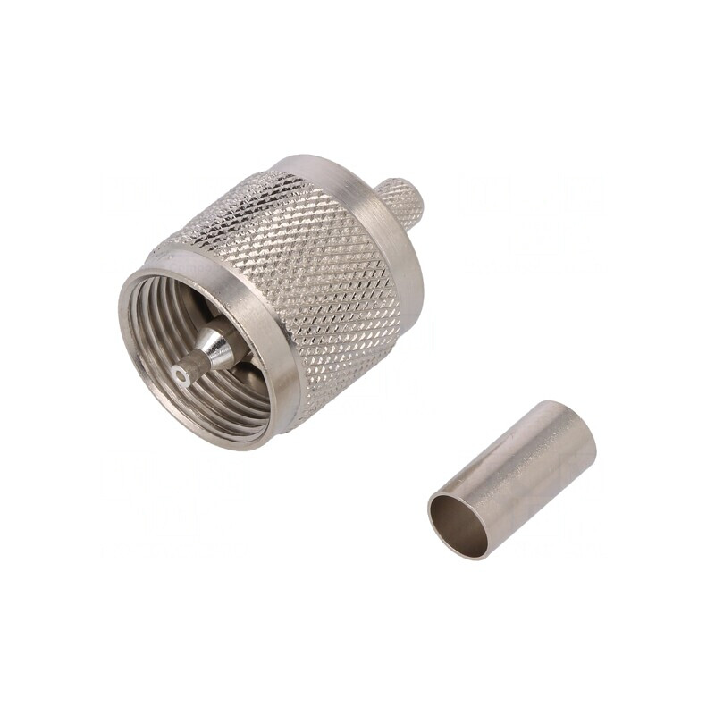 Mufă UHF Tată Drept RG223/RG400 Crimpată Pe Cablu | Electronic-mag.ro | Componente Electronice