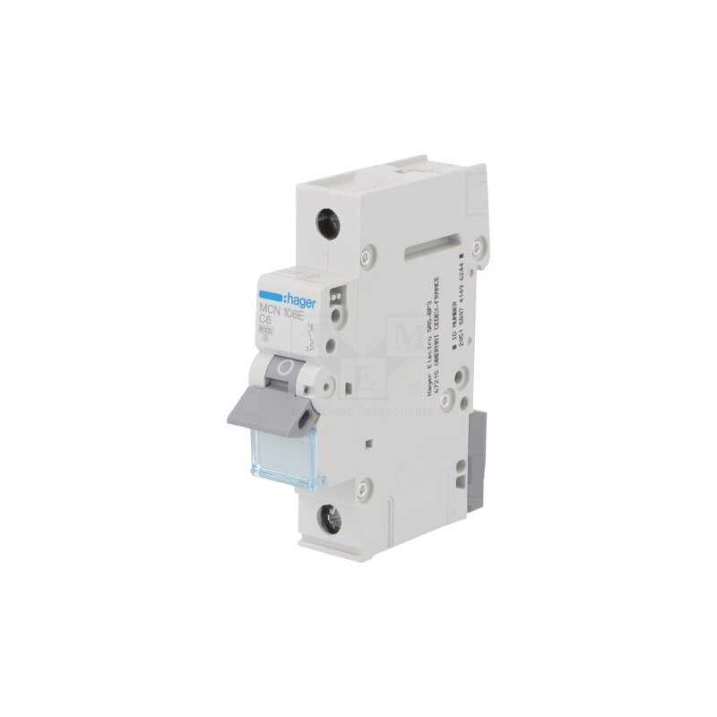 Întrerupător de Supracurent 6A 1P 230/400VAC 6kA | Electronic-mag.ro | Componente Electronice