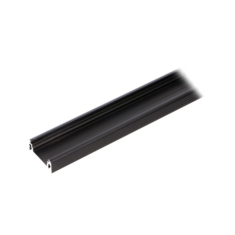 Profil Aluminiu Negru 2m pentru Module LED SURFACE14 | Electronic-mag.ro | Componente Electronice
