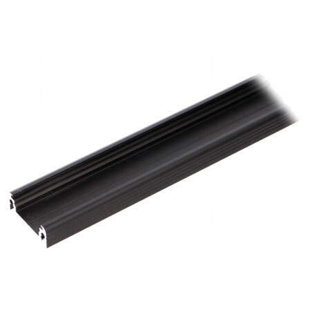 Profil Aluminiu Negru 2m pentru Module LED SURFACE14 | Electronic-mag.ro | Componente Electronice