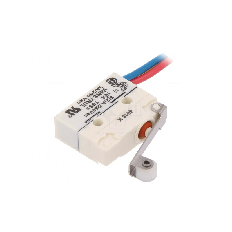 Microîntrerupător cu Manetă și Rulou 3A/250VAC | Electronic-mag.ro | Componente Electronice