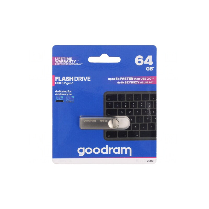 Stick USB 3.2 64GB Argintiu | Electronic-mag.ro | Componente Electronice