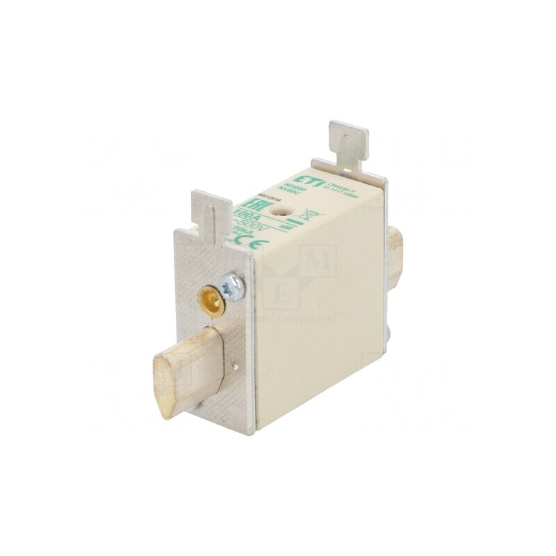 Siguranță NH00C 100A 500VAC Ceramică Industrială | Electronic-mag.ro | Componente Electronice