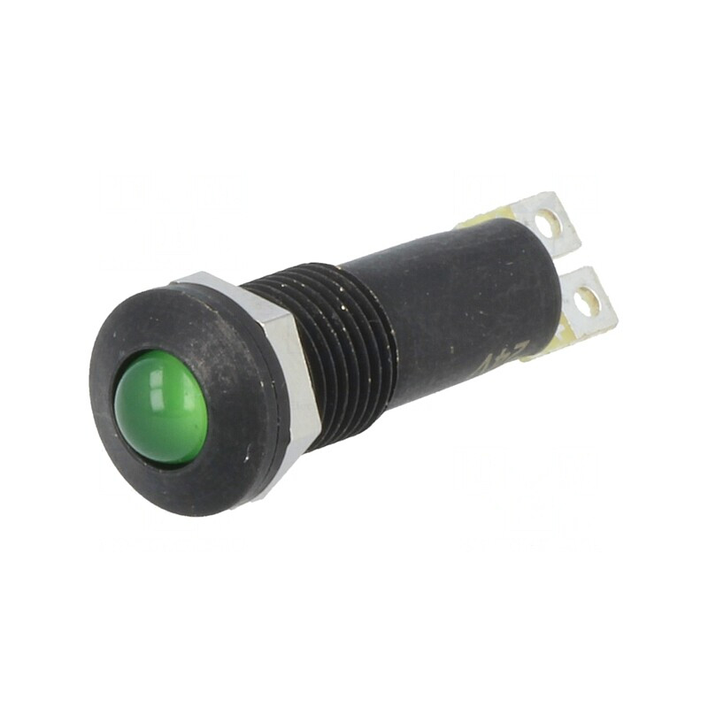 Lampă control LED verde 24VDC IP67 alamă | Electronic-mag.ro | Componente Electronice Lampă control LED verde 24VDC IP67 alamă | Electronic-mag.ro | Componente Electronice