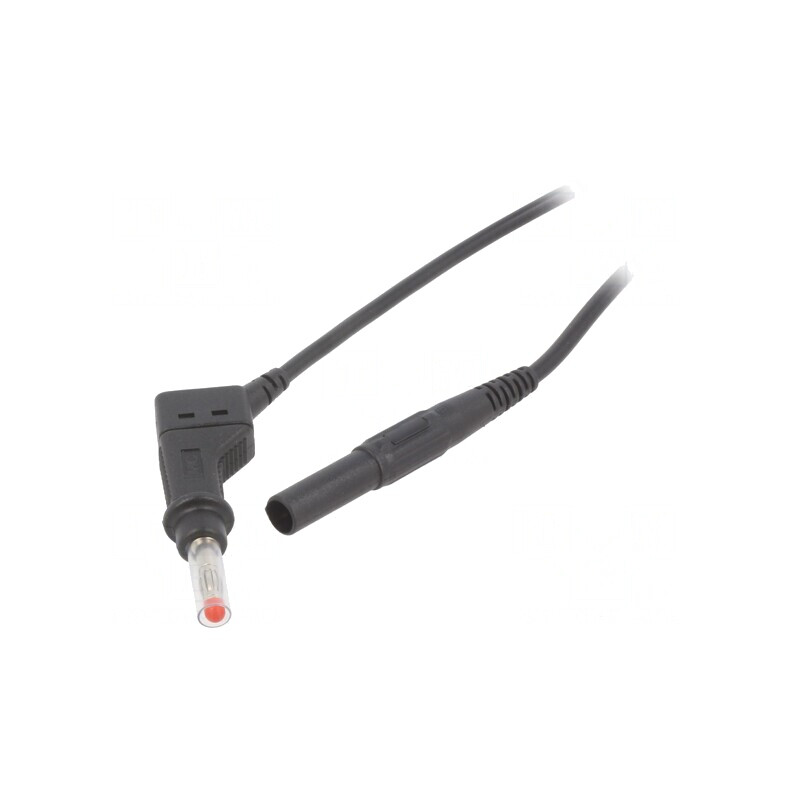 Cablu de măsurare negru 1m 1mm2 19A | Electronic-mag.ro | Componente Electronice