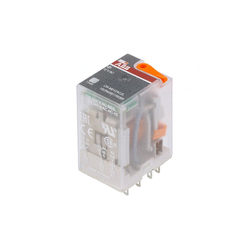 Releu Electromagnetic DPDT 12VAC 12A | Electronic-mag.ro | Componente Electronice